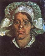 Vincent Van Gogh, Head of a Peasant Woman with White Cap (nn04)